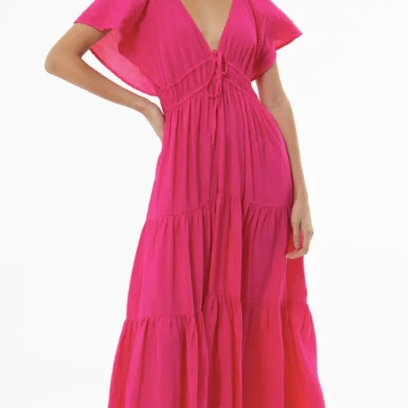 YFB Young Fabulous and Broke Purple Maxi Dress Soft and Silky size XS MARA DRESS - Picture 13 of 14